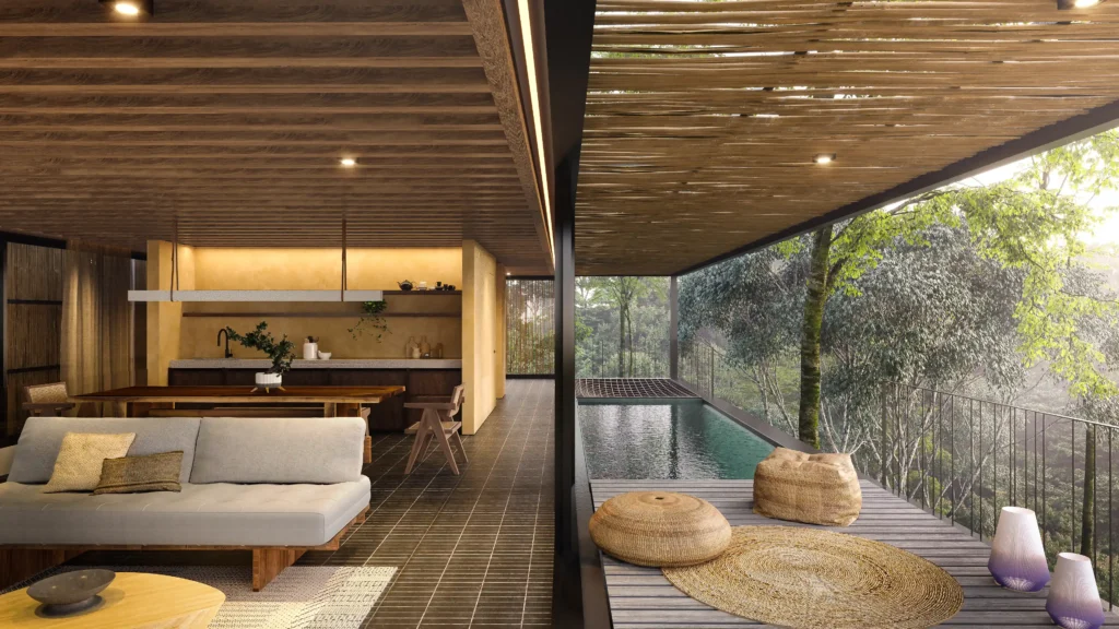 Discover Tree Tops, a flagship project by Kalypso, setting a new standard in luxury living. Experience high-end materials, open-concept spaces, and sustainable design elements, all harmonized with nature in beautiful Costa Rica.